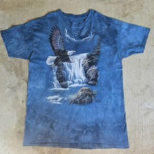 Y2K The Mountain Eagle Waterfall Tshirt Sz 2XL